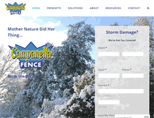 Tablet Screenshot of campanellafence.com